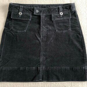 🌿 Patagonia Cord Mini Skirt - Dark Green/Black - Size 2 - Excellent